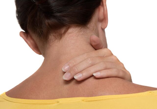Neck pain with osteochondrosis of the cervical spine